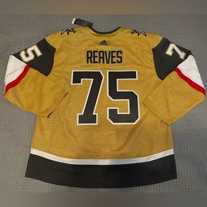 Vegas Golden Knights NHL Ryan Reaves Authentic Gold home jersey Size 56 NEW